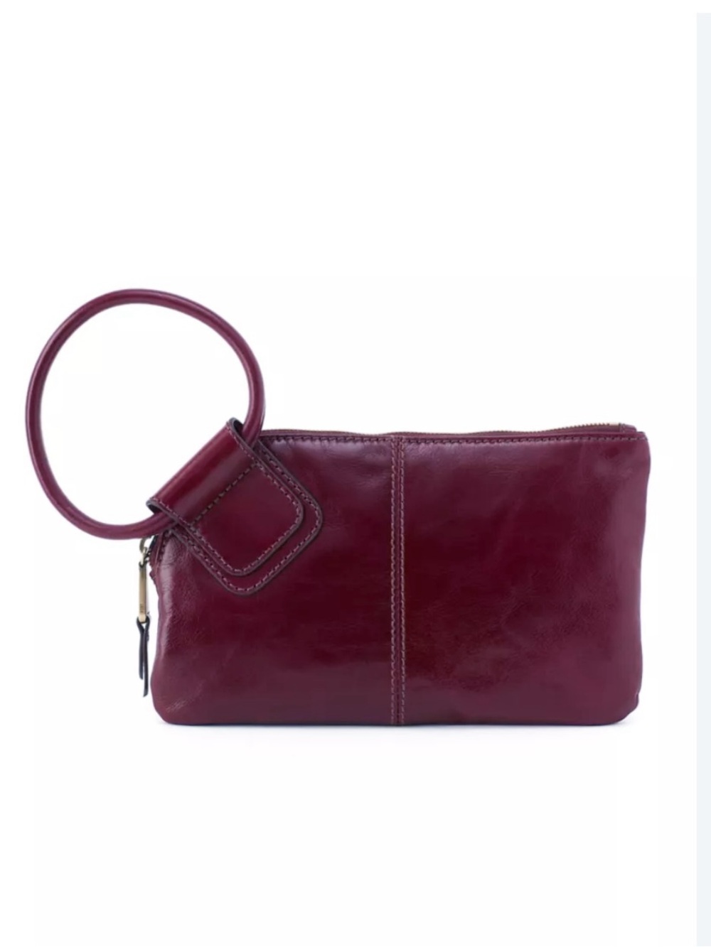 Hobo International Sable wristlet clutch, deep purple/wine With circular handle